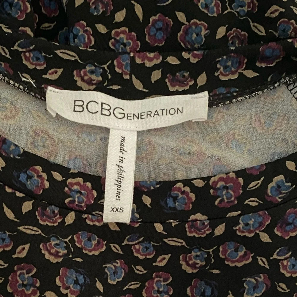 BCBGeneration Floral Print Babydoll Dress Size XXS
